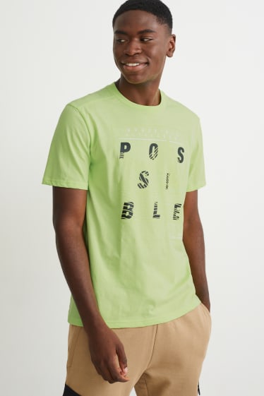 Pánské - Funkční tričko - světle zelená