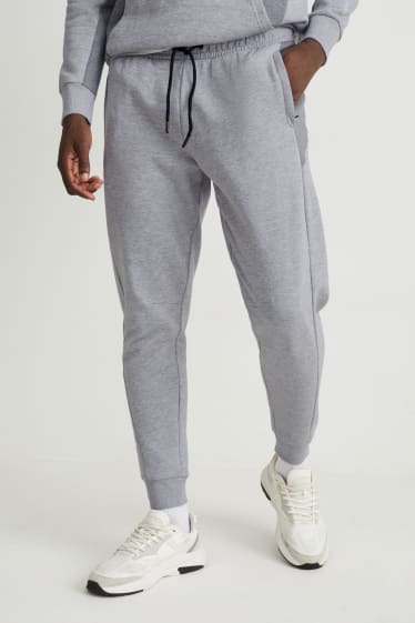 Hommes - Pantalon de jogging - gris clair chiné