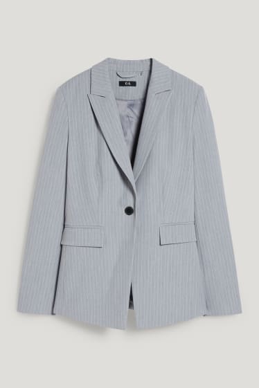 Dames - Business-blazer - regular fit - 4 Way Stretch - lichtgrijs