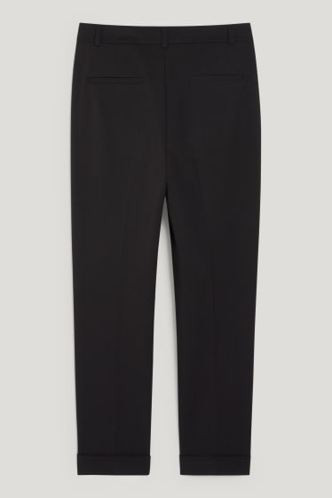 Dona - Pantalons formals - regular fit - 4 Way Stretch - negre
