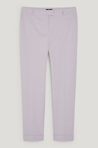 Dona - Pantalons formals - regular fit - 4 Way Stretch - violeta clar