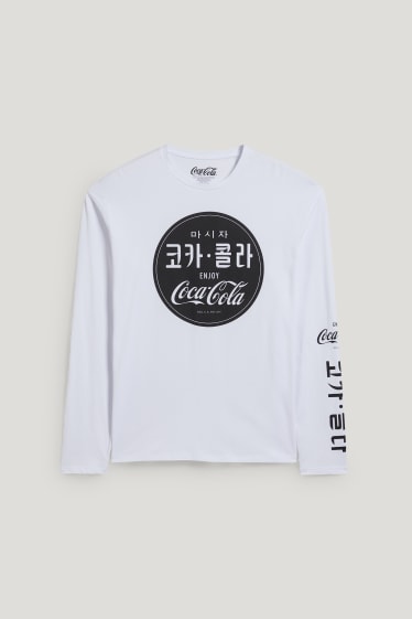 Clockhouse Boys - Koszulka z długim rękawem - Coca-Cola - biały