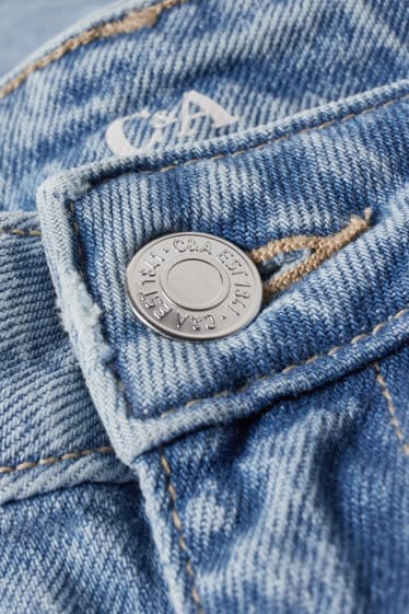 Mujer - Loose fit jeans - high waist - vaqueros - azul claro