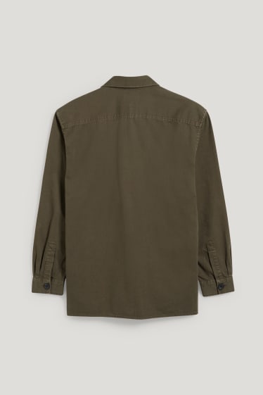 Pánské - Košilová bunda - khaki