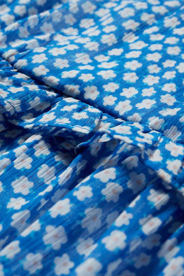 Clockhouse pro holky - CLOCKHOUSE - šifonové šaty - s recyklovaným polyesterem - modrá