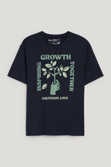 Hommes - T-shirt - bleu foncé