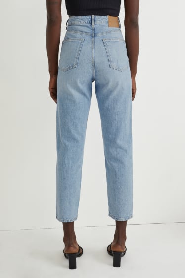 Damen - Mom Jeans - High Waist - LYCRA® - jeans-hellblau