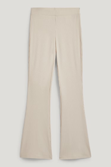 Clockhouse niñas - CLOCKHOUSE - pantalón de punto - comfort fit - beige claro