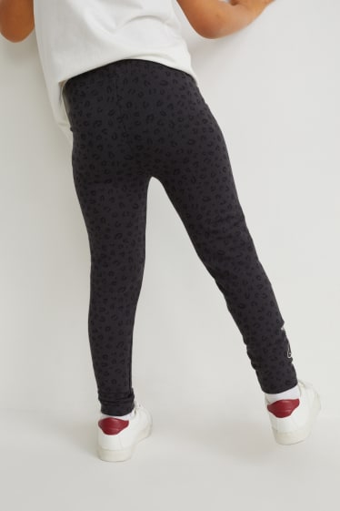 Toddler Girls - Set van 3 - Minnie Mouse - thermolegging - grijs / roze