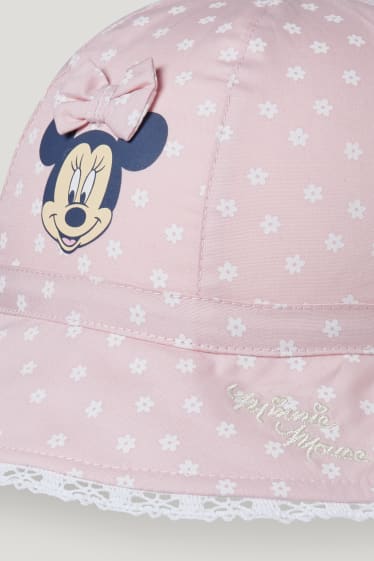 Nadó nena - Minnie Mouse - barret per a nadó - de flors - rosa