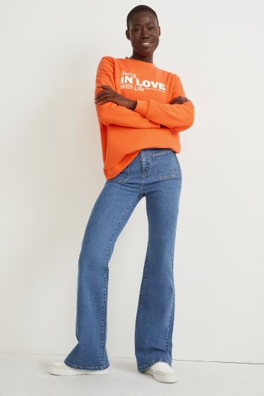 Damen - Sweatshirt - orange