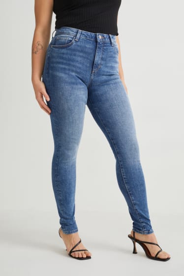 Damen - Curvy Jeans - High Waist - Skinny Fit - LYCRA® - jeans-blau