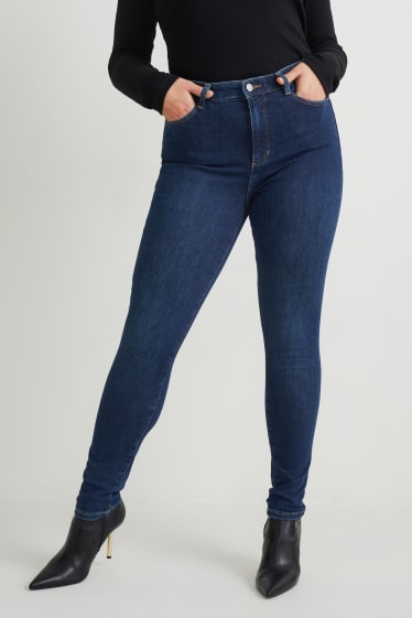 Dames - Curvy jeans - high waist - skinny fit - LYCRA® - jeansblauw