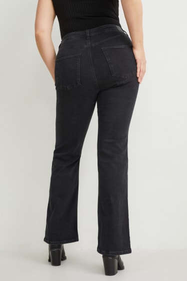 Femmes - Curvy jean - high waist - Bootcut - LYCRA® - noir