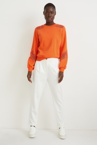 Damen - Sweatshirt - orange