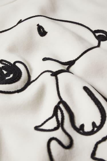 Damen - Sweatshirt - Snoopy - cremeweiß
