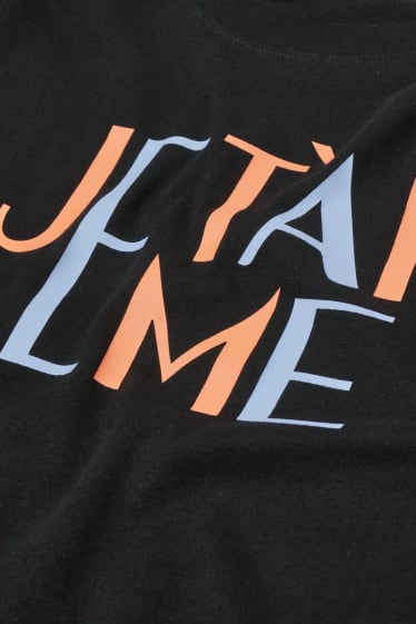 Dames - T-shirt - zwart