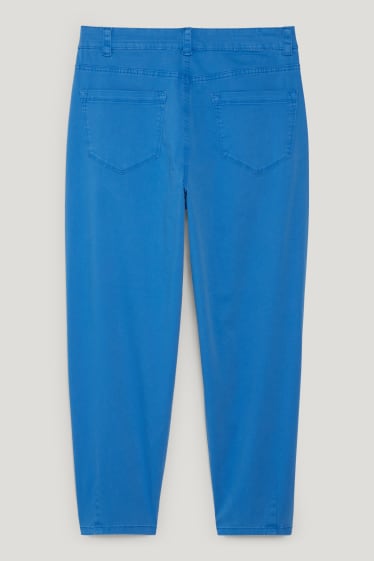 Kobiety - Chinosy - średni stan - tapered fit - niebieski