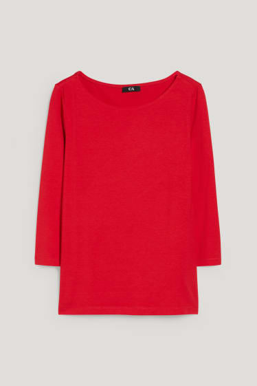 Dames - Longsleeve - rood