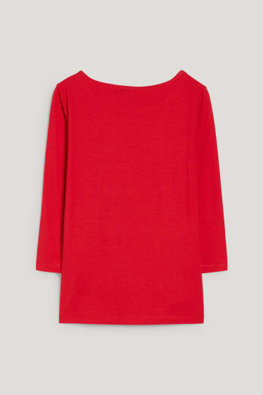 Dames - Longsleeve - rood