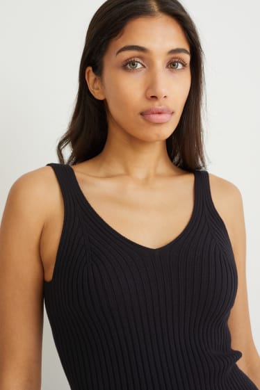 Mujer - Top de punto - negro