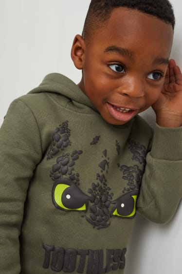Toddler Boys - Hoe tem je een draak - hoodie - groen