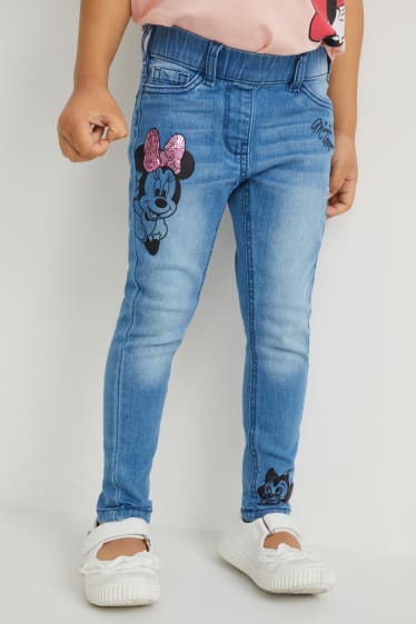 Filles - Minnie Mouse - jegging jean - jean bleu