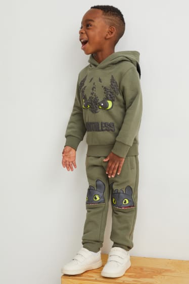 Toddler Boys - Hoe tem je een draak - hoodie - groen