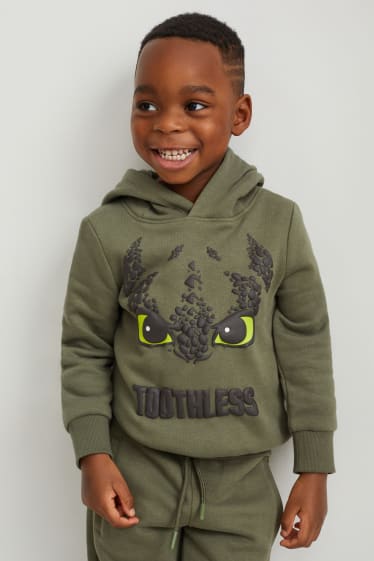 Toddler Boys - Hoe tem je een draak - hoodie - groen