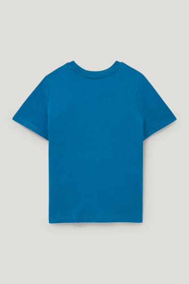 Garçons - Auto - T-shirt - finition brillante - bleu