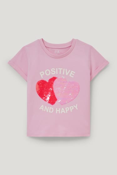 Toddler Girls - Tricou cu mânecă scurtă - roz