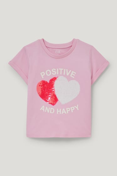 Toddler Girls - Tricou cu mânecă scurtă - roz