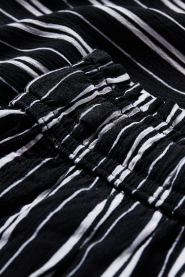 Kids Girls - Trousers - striped - black / white