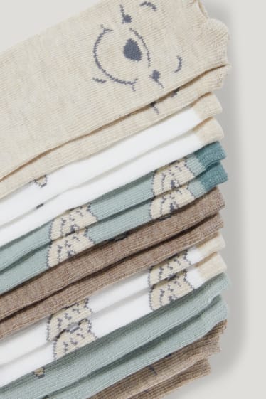 Bébé filles - Lot de 7 paires - Winnie l'ourson - chaussettes bébé à motif - beige clair