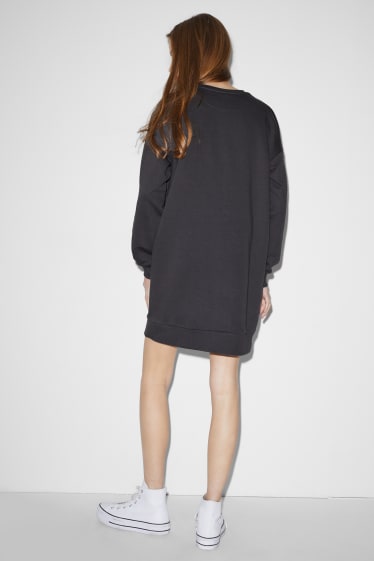Clockhouse femme - CLOCKHOUSE - robe en molleton - Rolling Stones - gris foncé