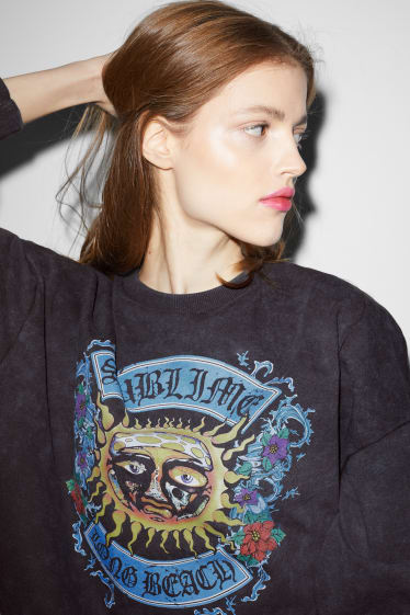 Clockhouse femme - CLOCKHOUSE - sweat - Sublime - gris foncé
