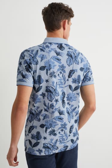 Herren - Poloshirt - blau
