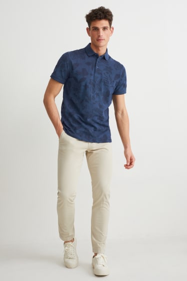 Hommes - Polo - bleu foncé