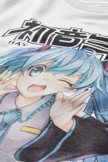 Clockhouse femme - CLOCKHOUSE - sweat - Hatsune Miku - blanc