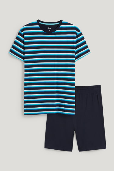 Heren - Shortama - donkerblauw