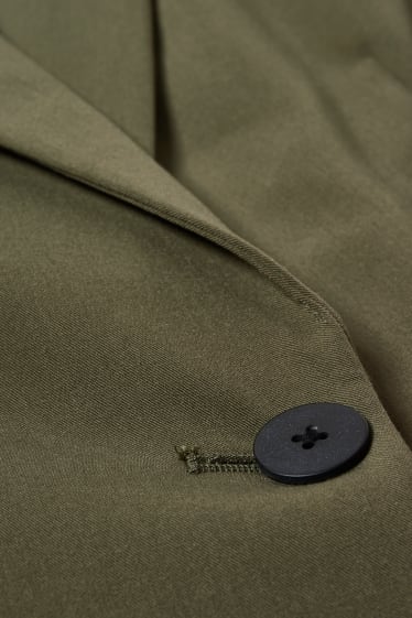 Damen - Business-Blazer - tailliert - dunkelgrün