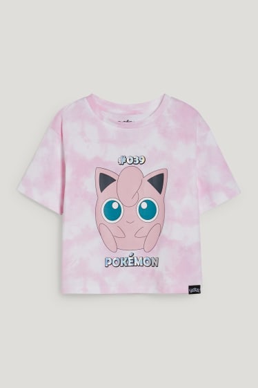Bambine: - Pokémon - maglia a maniche corte - rosa