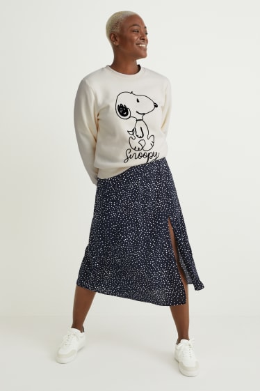 Damen - Sweatshirt - Snoopy - cremeweiß