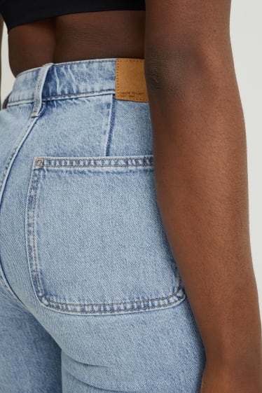 Mujer - Loose fit jeans - high waist - vaqueros - azul claro