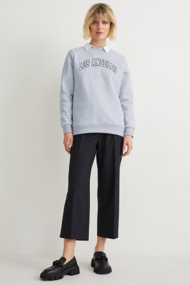 Damen - Sweatshirt - hellgrau-melange