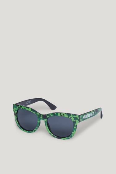 Niños - Minecraft - gafas de sol - verde