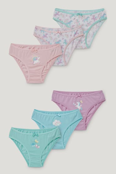 Toddler Girls - Multipack of 6 - briefs - mint green