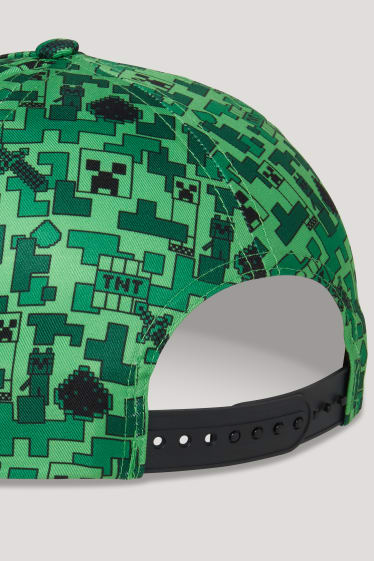 Garçons - Minecraft - casquette de baseball - vert