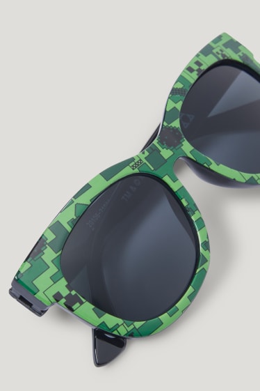 Niños - Minecraft - gafas de sol - verde