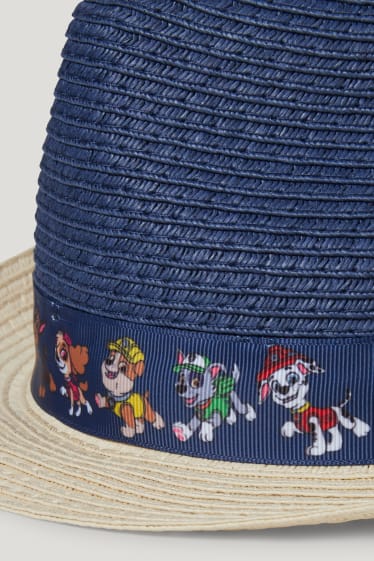 Garçons - Pat’ Patrouille - chapeau de paille - bleu foncé
